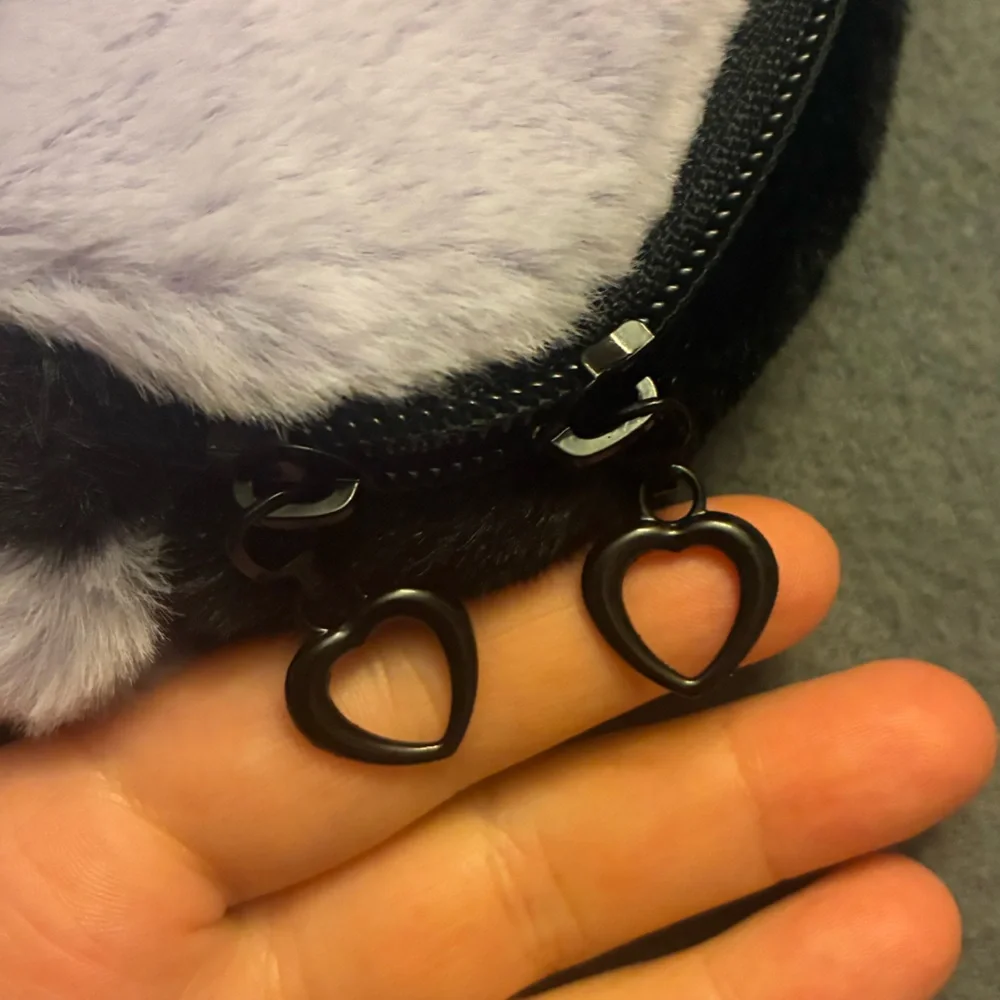 NWT Kawaii Sanrio Kuromi Plush Fuzzy Pencil Pouch